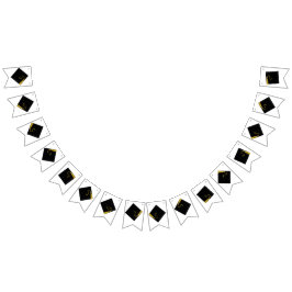 Svart Studentmössa Vimplar