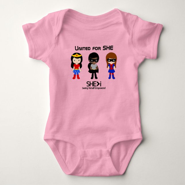 Svart SUPERHERO-kontur - gemensam för HON T Shirt (Framsida)