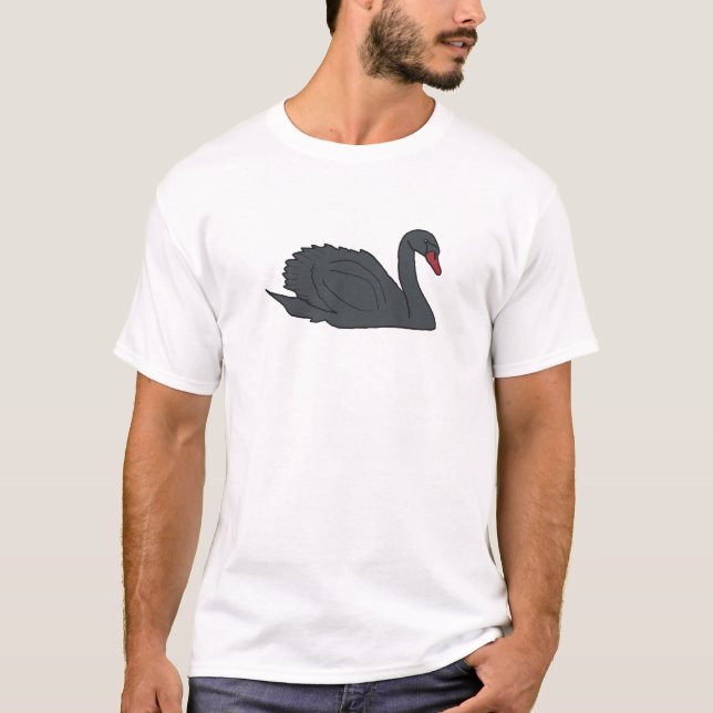 Svart svan t shirt (Framsida)
