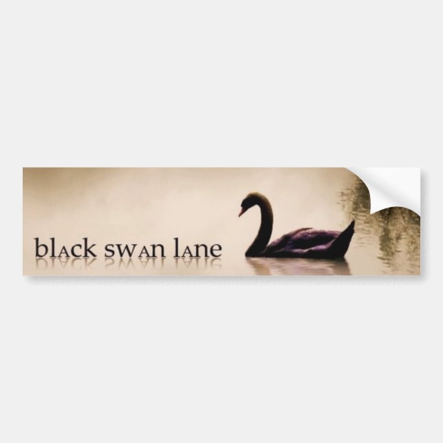 Svart svanLanebildekal Bildekal (Framsidan)