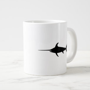 Svart svärdfisk jumbo mugg