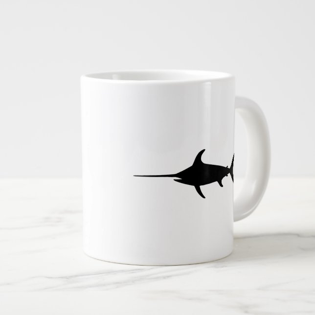 Svart svärdfisk jumbo mugg (Framsida höger)