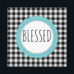 Svart, svart bondgård, buffalo Play och Teal Magnet<br><div class="desc">Svart,  svart,  blå Buffalo Play & Teal Black and White Buffalo Play Modern Land-design med en liten formgivning av Teal Edit-design efter eget val.</div>