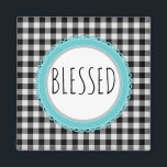 Svart, svart bondgård, buffalo Play och Teal Magnet<br><div class="desc">Svart,  svart,  blå Buffalo Play & Teal Black and White Buffalo Play Modern Land-design med en liten formgivning av Teal Edit-design efter eget val.</div>