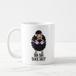 Svart svart får Rollig djurvits Kaffemugg