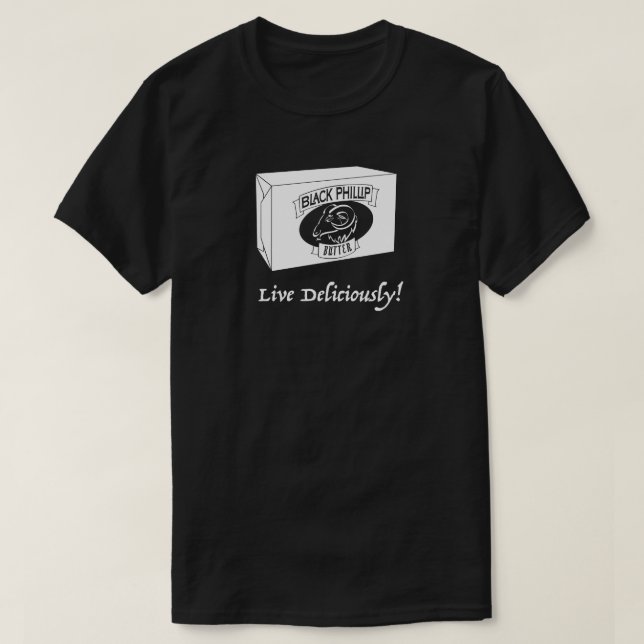 Svart svart för Phillip smörtshirt Tee (Design framsida)