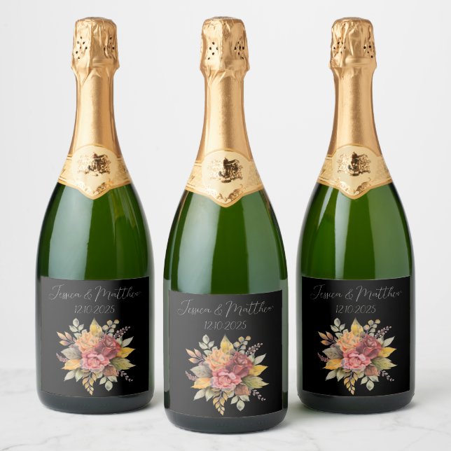 Svart, svart, höstfärg, Bröllop (Flaskor)