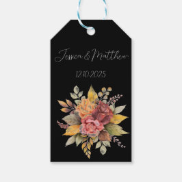 Svart, svart, höstfärg, Bröllop Presentetikett