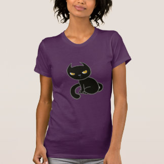 Svart svart Kattunge T Shirt