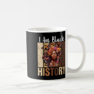 Svart Svart Melanin Afro Girl, men Kaffemugg