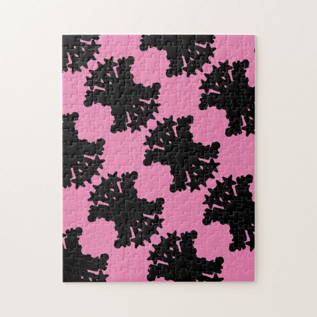 Svårt svart-Spegel-pussel Pussel (Vertikal)