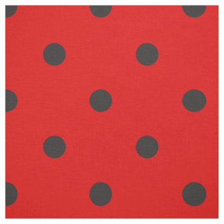 Svart, svart, svart, polka, punkt tyg