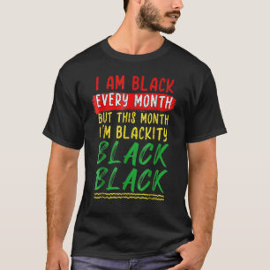 Svart svart varje månad, svart historik, BHM BLM A T Shirt