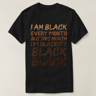 Svart svart varje månad, svart historik, BHM T Shirt
