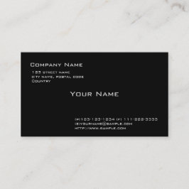Svart, svart visitkort