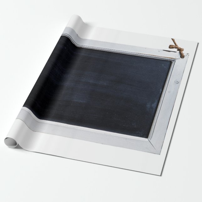 Svart svarta svarta svarta tavla presentpapper (Utrullad)