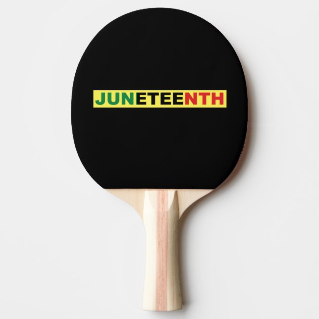 Svart svartårsjubileum pingisracket (Framsidan)