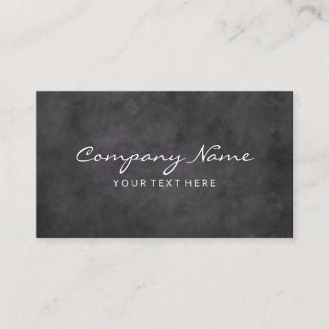 Svart svartbords-mall för affärskort visitkort (Framsida)