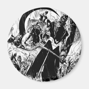 Svart svartvit lyktakårpanel - magnet