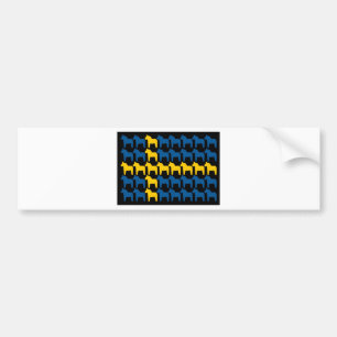 Svart sverigeDala flagga Bildekal