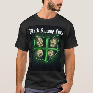 Svart Swamp Päls shirt T Shirt
