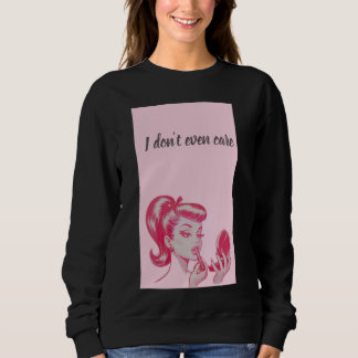 Svart sweatshirt för kvinnor t shirt