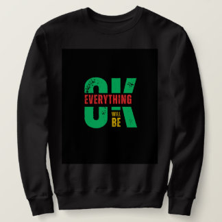Svart sweatshirt med långa ärmar