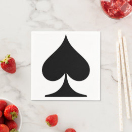 Svart symbol för uppspelningskort pappersservett