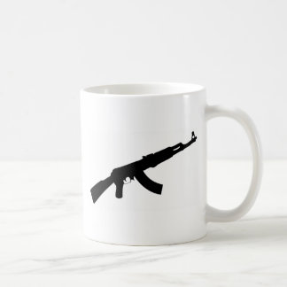 svart symbol för vapenak 47 kaffemugg
