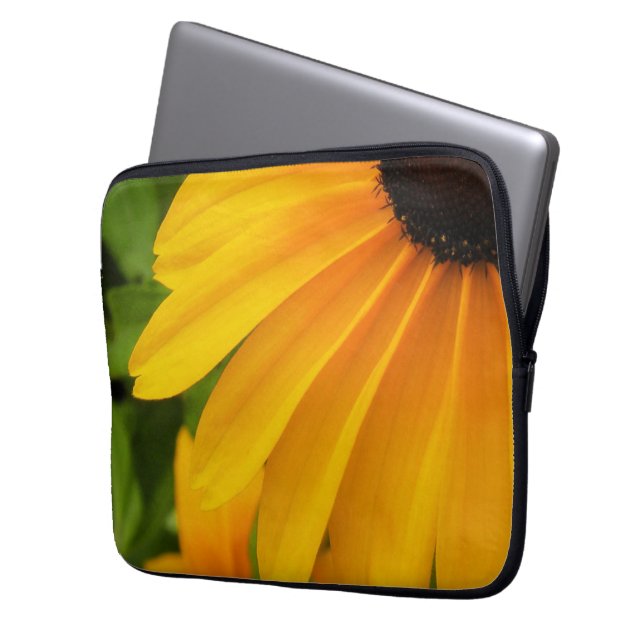 Svart-synad Susan laptop sleeve (Framsidan Vänster)