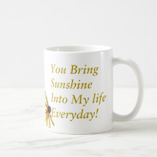 Svart synade Susans, daisy Kaffemugg