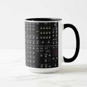 Svart Synth ansiktemugg Mugg