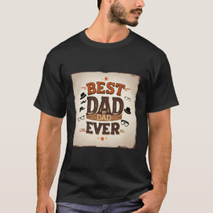 Svart T-Shirt för Pappa - Bästa Pappa någonsin Far
