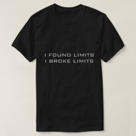 SVART T-SHIRT I HITTADE GRÄNSER I FATTIGA GRÄNSER