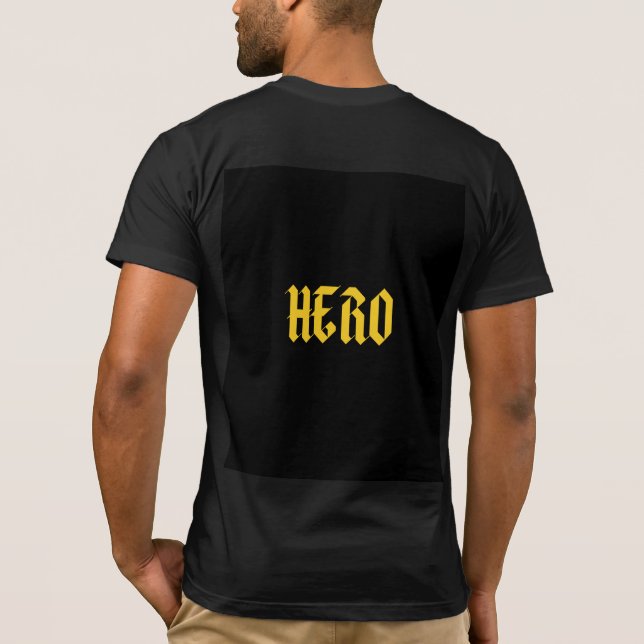 Svart t-shirt med bästa designen (Baksida)