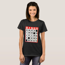 Svart T-shirt med Bingo Card