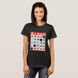 Svart T-shirt med Bingo Card