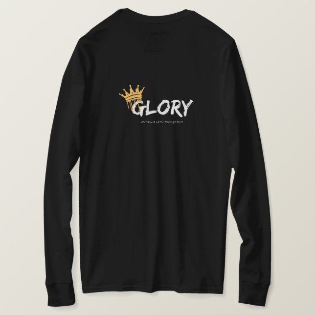 Svart t-shirt med gyllene design (Design baksida)