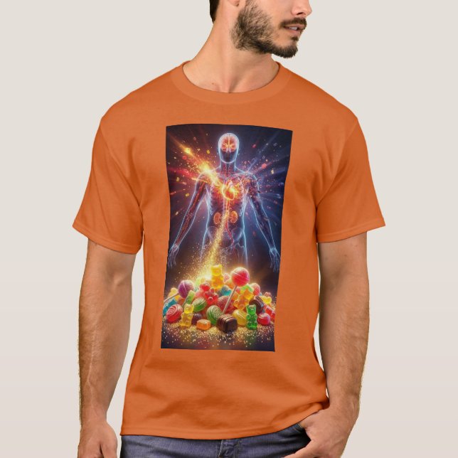 svart t-shirt med lång ärm och människo kropp  (Framsida)