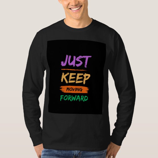 Svart T-Shirt med långa ärmar (Framsida)
