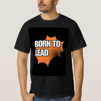 SVART T-Shirt MED ORANGE DESIGN