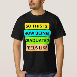 Svart t-shirt SO_DENIS_HOW_BEING_GRADUATED
