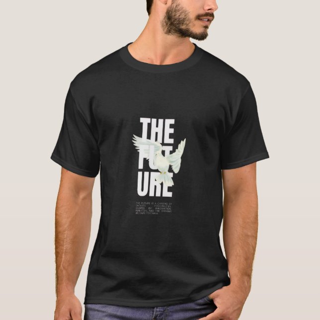 svart t-shirt. t shirt (Framsida)