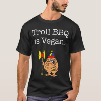 Svart T skjorta för trollBBQ Tee