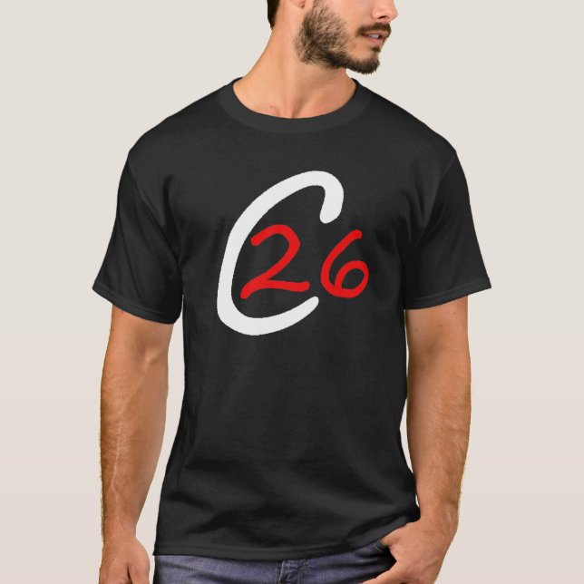 Svart T-tröja C26 T-shirt (Framsida)