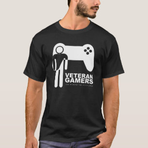Svart T-tröja för veteranGamers T Shirt