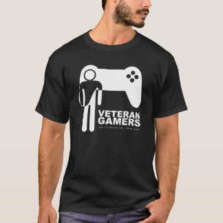 Svart T-tröja för veteranGamers T Shirt