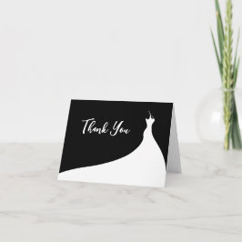 Svart Tack för Möhippa av elegant Kort