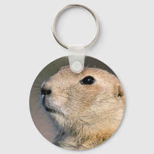 Svart Tailed präriehund Keychain Nyckelring