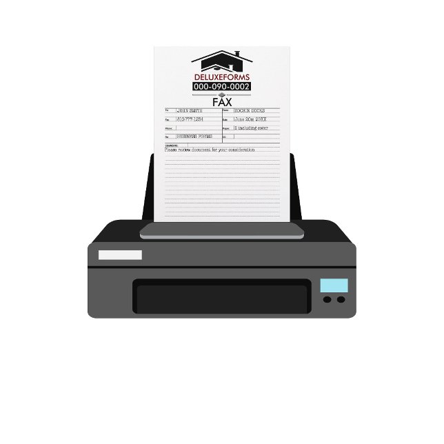 Svart tak fax brevhuvud (Skapare uppladdad)